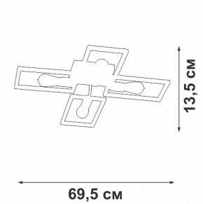 Потолочная люстра Vitaluce V3031 V3031-7/4PL в Талице - talica.ok-mebel.com | фото 4