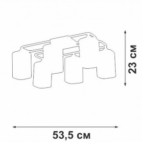 Потолочная люстра Vitaluce V3092 V3092-1/6PL в Талице - talica.ok-mebel.com | фото 4