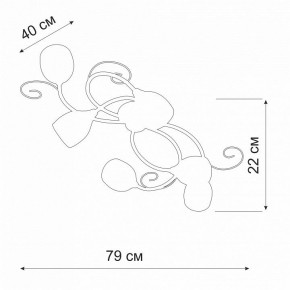 Потолочная люстра Vitaluce V3269 V3269-3/6PL в Талице - talica.ok-mebel.com | фото 2