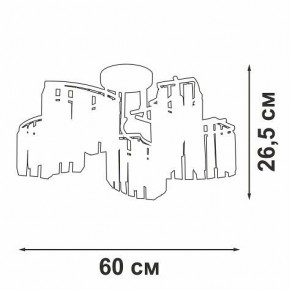 Потолочная люстра Vitaluce V5884 V5884-0/5PL в Талице - talica.ok-mebel.com | фото 3