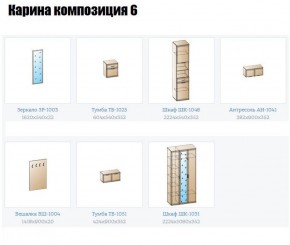 Прихожая Карина (модульная) в Талице - talica.ok-mebel.com | фото 12