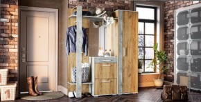 Прихожая Кензо (крафт/бетон) вешалка+шкаф в Талице - talica.ok-mebel.com | фото