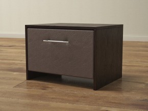 PROxSON Тумба Varna (ЛДСП Венге+экокожа Дуб венге с коричневым) 51x40 в Талице - talica.ok-mebel.com | фото