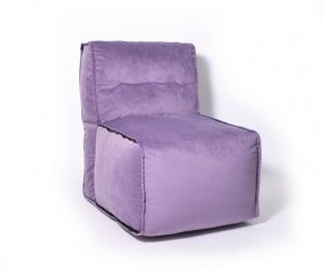 Прямое модульное бескаркасное кресло Комфорт (Фиолет велюр) в Талице - talica.ok-mebel.com | фото