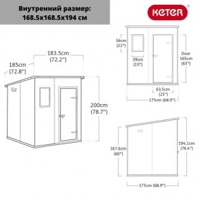 Сарай Манор Пентхаус 6x6 (MANOR PENT 6x6) в Талице - talica.ok-mebel.com | фото 3