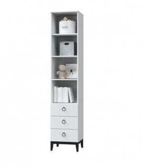 ШАРЛИЗ Шкаф для книг (Белое сияние/Белый снег) в Талице - talica.ok-mebel.com | фото 2