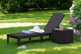 Шезлонг Джайпур (Jaipur Sun lounger) виски-коричневый в Талице - talica.ok-mebel.com | фото 2