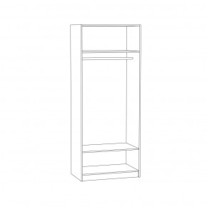 Шкаф 13.42 Альфа (Солнечный Свет 0134 BS, Белый премиум) в Талице - talica.ok-mebel.com | фото 2