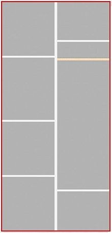 Шкаф 2-х дверный Ольга-1Н для одежды и белья в Талице - talica.ok-mebel.com | фото 3