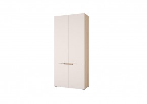 Шкаф 2-х створчатый АНТАЛИЯ (Сонома/Белый софт) в Талице - talica.ok-mebel.com | фото