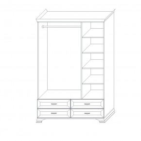 Шкаф 3-х дверный (корпус) Сиена в Талице - talica.ok-mebel.com | фото 6