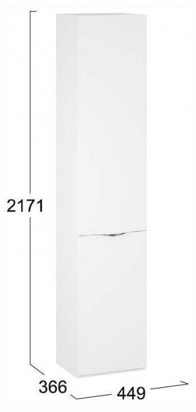 Шкаф для белья Глосс СМ-319.07.011 в Талице - talica.ok-mebel.com | фото 4