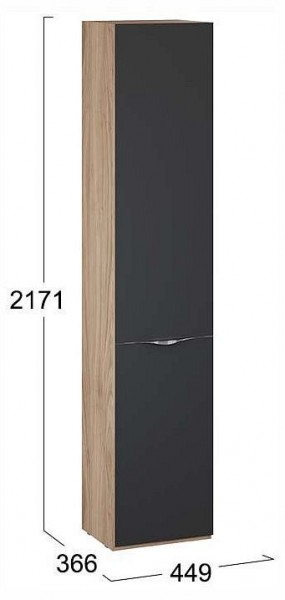 Шкаф для белья Глосс СМ-319.07.011 в Талице - talica.ok-mebel.com | фото 4