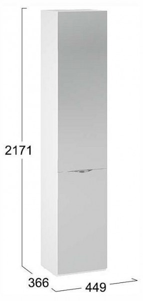 Шкаф для белья Глосс СМ-319.07.012 в Талице - talica.ok-mebel.com | фото 4
