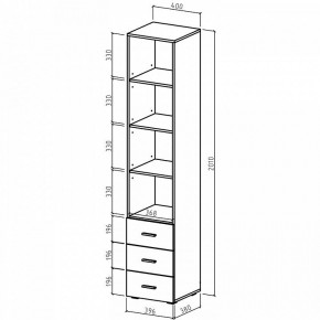 Шкаф для белья Мартин-1 в Талице - talica.ok-mebel.com | фото 5