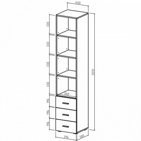 Шкаф для белья Мартин-2 в Талице - talica.ok-mebel.com | фото 4