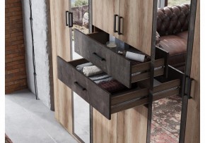 Шкаф для белья Паркинс в Талице - talica.ok-mebel.com | фото 5