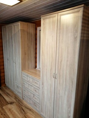 Шкаф для белья со штангой, полками и ящиками арт. 113 в Талице - talica.ok-mebel.com | фото 3