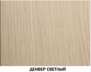 Шкаф для одежды №609 "Инна" Денвер светлый (*без полок) в Талице - talica.ok-mebel.com | фото 4
