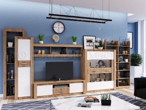 ТЕРРА Шкаф для посуды (Белый глянец/дуб сонома) в Талице - talica.ok-mebel.com | фото 3