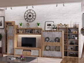 ТЕРРА Шкаф для посуды  (Бетон темный/дуб сонома) в Талице - talica.ok-mebel.com | фото 3