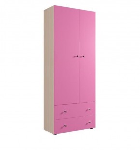 Шкаф ДМ 800 с 2-мя ящиками (розовый) в Талице - talica.ok-mebel.com | фото