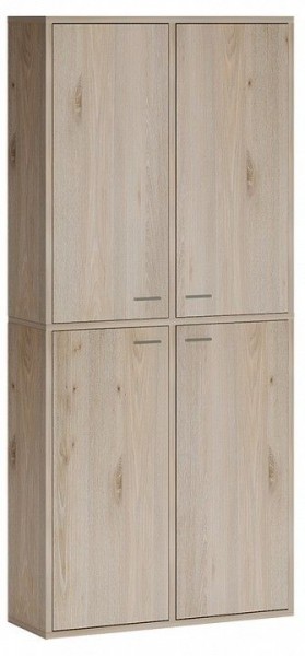 Шкаф книжный Домино СУ(ш2в2)+4ФГ в Талице - talica.ok-mebel.com | фото