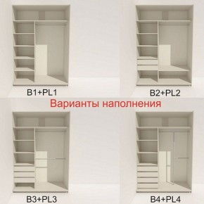 Шкаф-купе 1600 серии SOFT D1+D3+B2+PL1 (2 ящика+1штанга) профиль «Графит» в Талице - talica.ok-mebel.com | фото 5