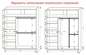 Шкаф-купе 1800 серии SOFT D1+D3+B2+PL1 (2 ящика+1штанга) профиль «Графит» в Талице - talica.ok-mebel.com | фото 7