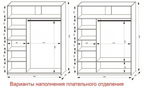 Шкаф-купе 1800 серии SOFT D6+D4+B2+PL2 (2 ящика+1штанга+1 полка) профиль «Капучино» в Талице - talica.ok-mebel.com | фото 8