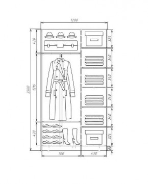 Шкаф-купе ХИТ 22-4-12-66 (420) в Талице - talica.ok-mebel.com | фото 5