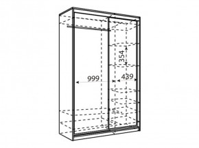 Шкаф-купе Рене 1500 вариант 2 (Зеркало/Зеркало) в Талице - talica.ok-mebel.com | фото 2