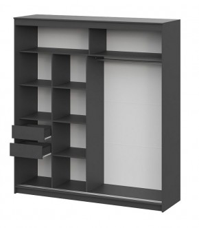 Шкаф-купе ШКП 3 МАКС (2000) Графит серый в Талице - talica.ok-mebel.com | фото 3
