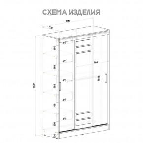 Шкаф-купе Тео ШКК-02 (крафт/белый) в Талице - talica.ok-mebel.com | фото 5