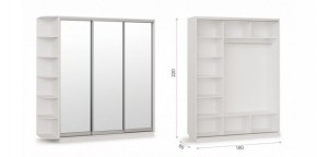 Шкаф-купе Тетрис 180/220 (ЗЗЗ) Белый жемчуг в Талице - talica.ok-mebel.com | фото