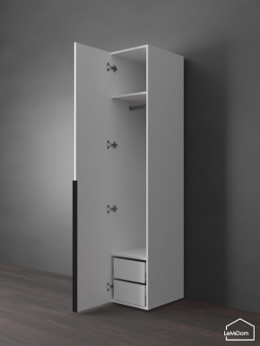 Шкаф Linnea MHR-1-3 2050х400х510 (Белый-М 11.1.1) в Талице - talica.ok-mebel.com | фото 5