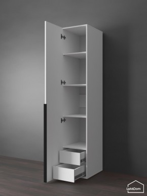 Шкаф Linnea MHR-1-4 2050х400х510 (Белый-М 11.1.1) в Талице - talica.ok-mebel.com | фото 6