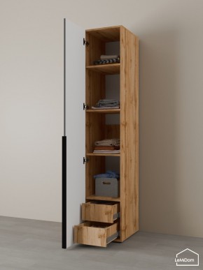 Шкаф Linnea MHR-1-4 2050х400х510 (ДВ-М 11.1.25) в Талице - talica.ok-mebel.com | фото 5