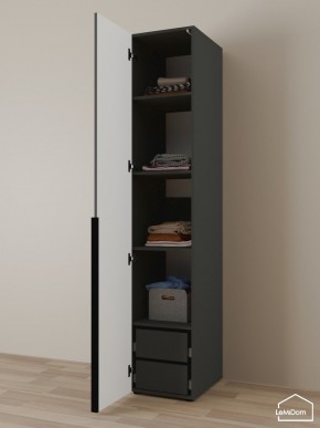 Шкаф Linnea MHR-1-4 2050х400х510 (Графит-М 11.1.25) в Талице - talica.ok-mebel.com | фото 5