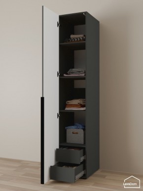 Шкаф Linnea MHR-1-4 2050х400х510 (Графит-М 11.1.25) в Талице - talica.ok-mebel.com | фото 6