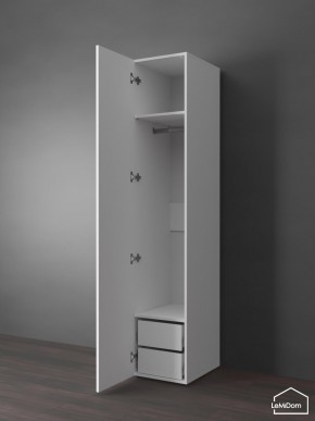 Шкаф Linnea MHR-1PO-3 2050х400х510 (Белый-М 11.1.1) в Талице - talica.ok-mebel.com | фото 4