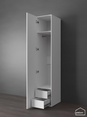 Шкаф Linnea MHR-1PO-3 2050х400х510 (Белый-М 11.1.1) в Талице - talica.ok-mebel.com | фото 5