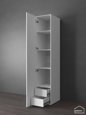 Шкаф Linnea MHR-1PO-4 2050х400х510 (Белый-М 11.1.2) в Талице - talica.ok-mebel.com | фото 4