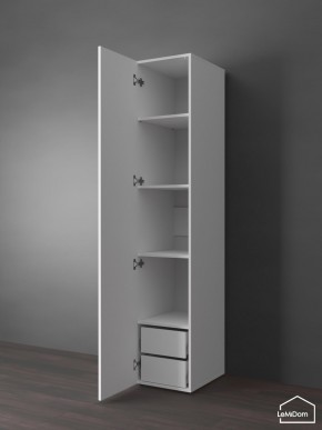 Шкаф Linnea MHR-1PO-4 2050х400х510 (Белый-М 11.1.2) в Талице - talica.ok-mebel.com | фото 5