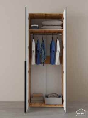 Шкаф Linnea MHR-2 2050х800х510 (ДВ-М 11.1.25) в Талице - talica.ok-mebel.com | фото 4