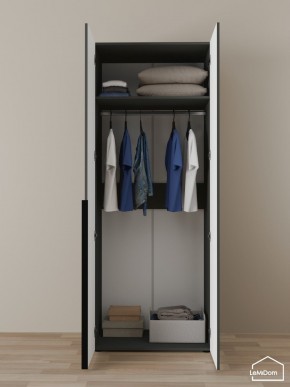 Шкаф Linnea MHR-2 2050х800х510 (Графит-М 11.1.25) в Талице - talica.ok-mebel.com | фото 4