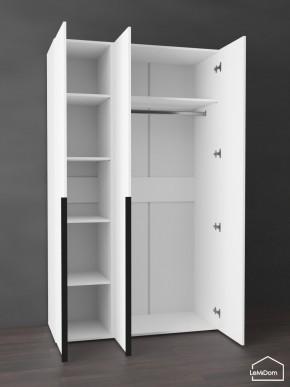 Шкаф Linnea MHR-3-1 2050х1200х510 (Белый-М 11.1.2) в Талице - talica.ok-mebel.com | фото 4