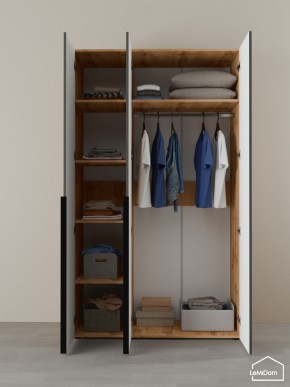 Шкаф Linnea MHR-3-1 2050х1200х510 (ДВ-М 11.1.25) в Талице - talica.ok-mebel.com | фото 4