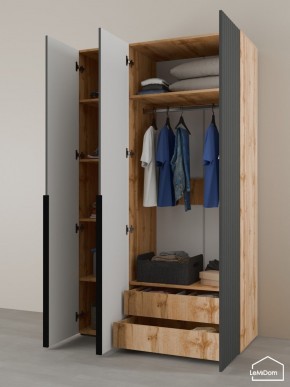 Шкаф Linnea MHR-3-2 2050х1200х510 (ДВ-М 11.1.25) в Талице - talica.ok-mebel.com | фото 6