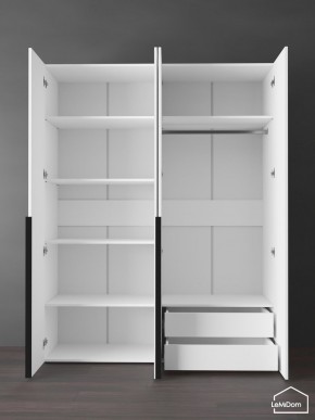 Шкаф Linnea MHR-4-2 2050х1600х510 (Белый-М 11.1.1) в Талице - talica.ok-mebel.com | фото 5